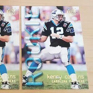 2ct 1995 KERRY COLLINS FLEER ULTRA RC CARDS #420 MINT